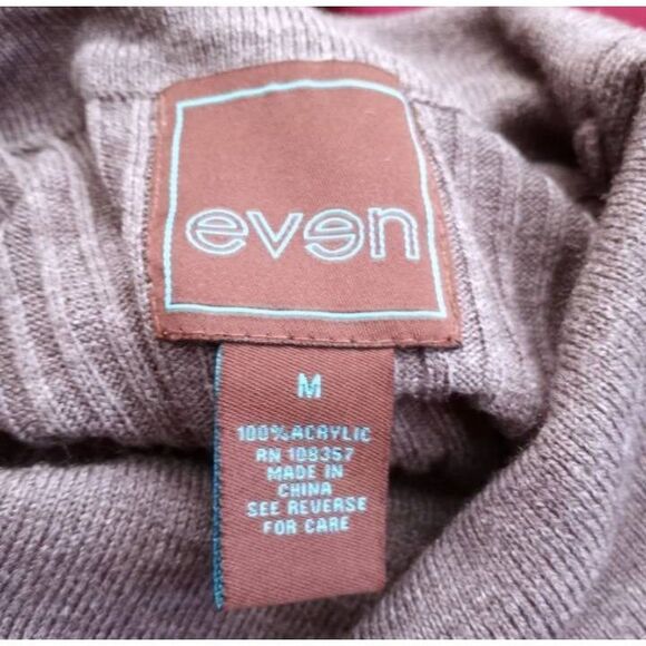 EVEN GRAY COWL-NECK SWEATER DRESS SZ.M EUC. - Picture 5 of 5